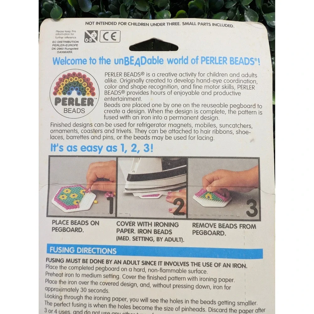 Vintage Perler Beads Glitter Replacement Beads 2000 Count Multi Color 814 NOS
